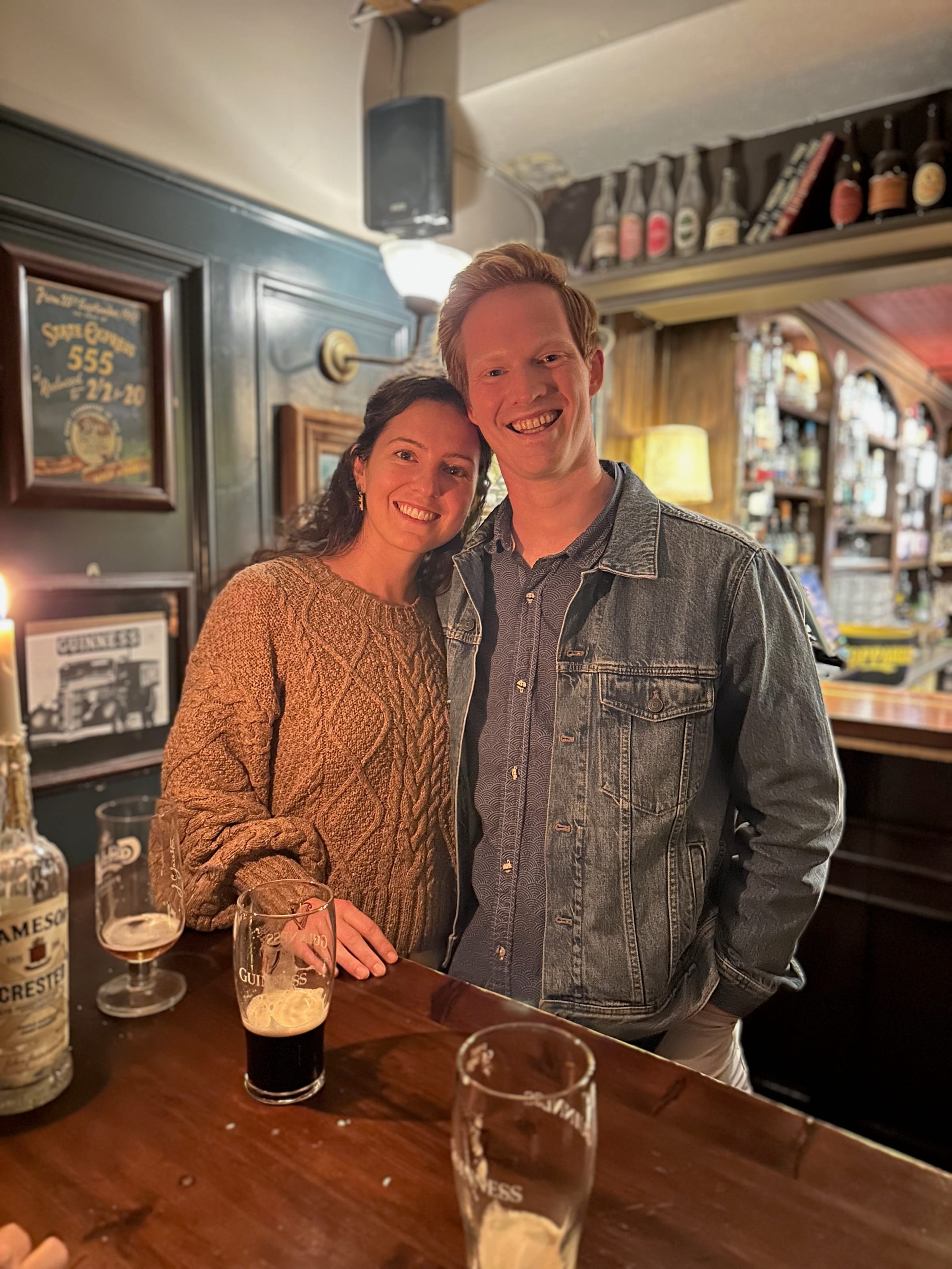 Couple in an Irish pub